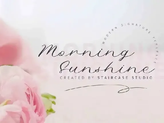 Morning Sunshine Script font