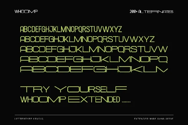 Whoomp DEMO font