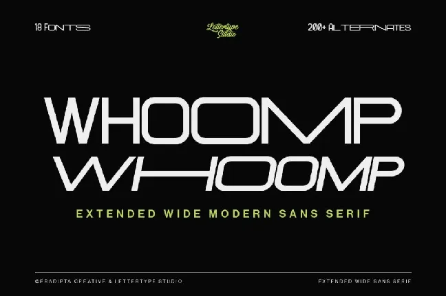 Whoomp DEMO font