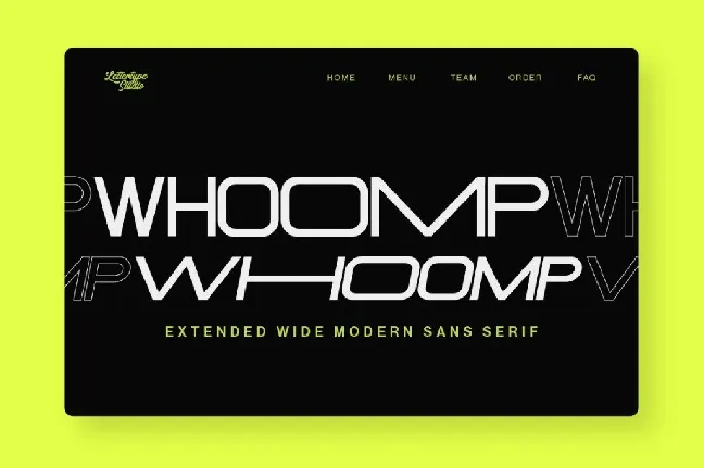 Whoomp DEMO font