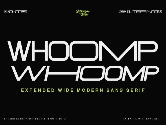 Whoomp DEMO font