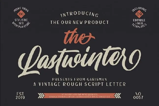 Lastwinter font