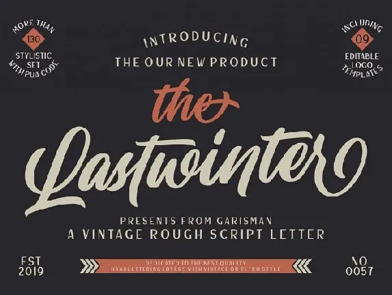 Lastwinter font