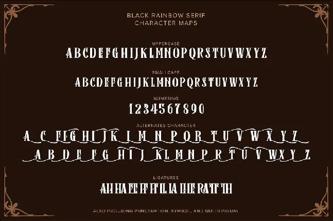 Black Rainbow Duo font