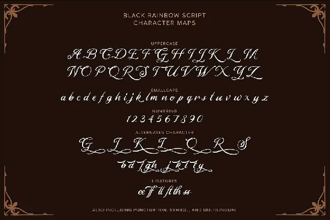 Black Rainbow Duo font