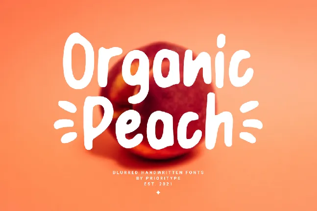 Organic Peach DEMO font