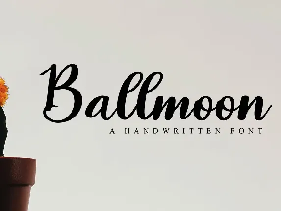 Ballmoon font