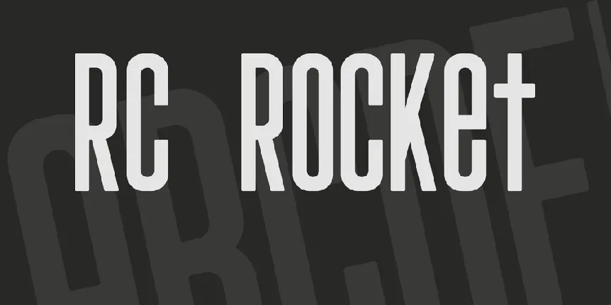 RC Rocket font