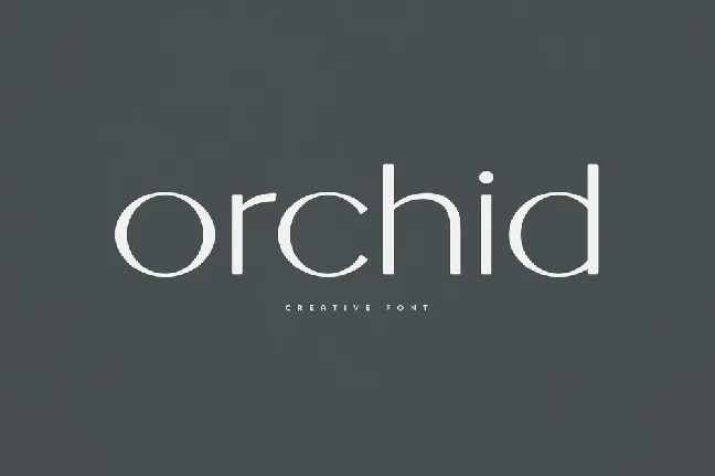 Orchid font