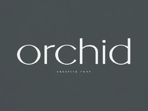 Orchid font