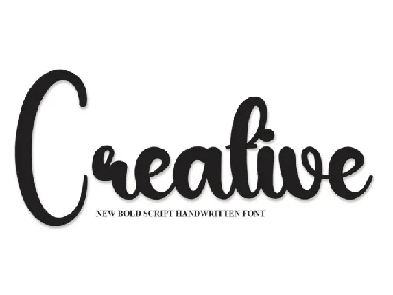 Creative Script Typeface font