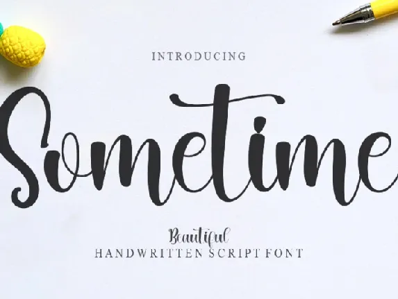 Sometime Script Typeface font