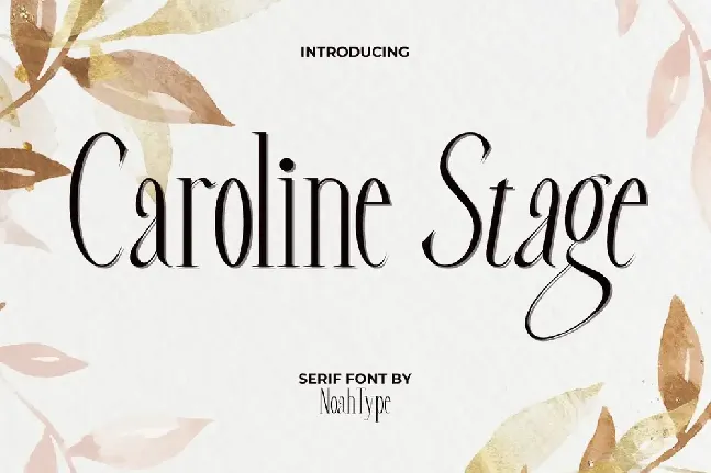 Caroline Stage font