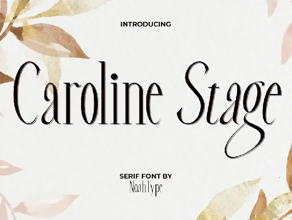 Caroline Stage font