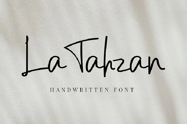 La Tahzan font