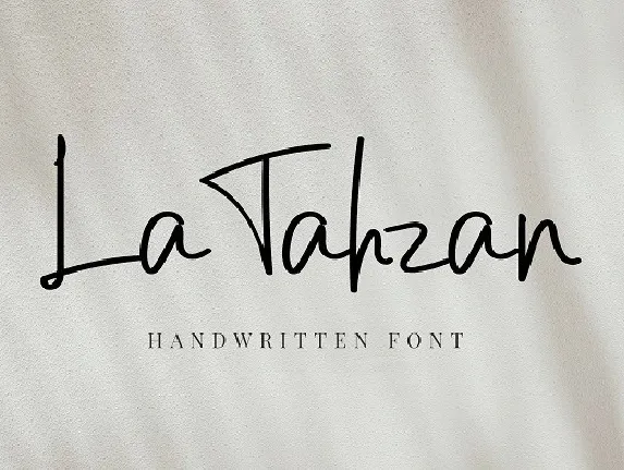 La Tahzan font