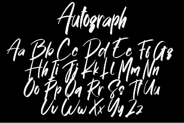 Autograph font