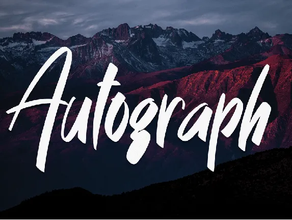 Autograph font