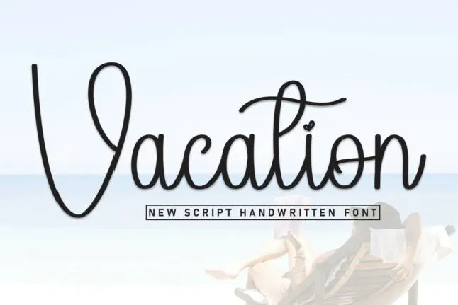 Vacation Script Typeface font