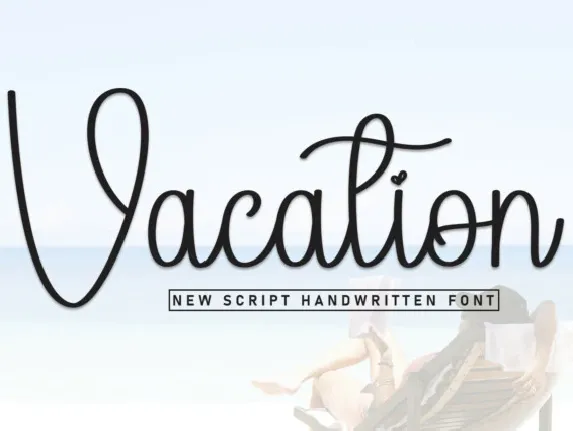 Vacation Script Typeface font