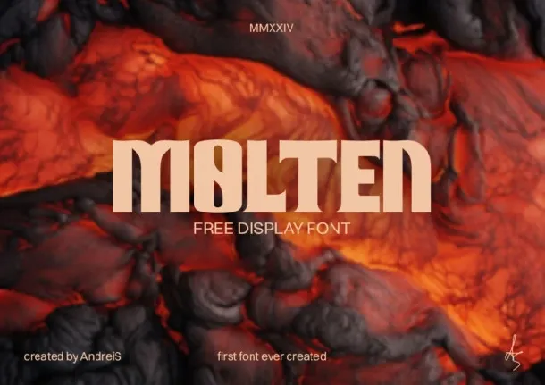 Molten Display font