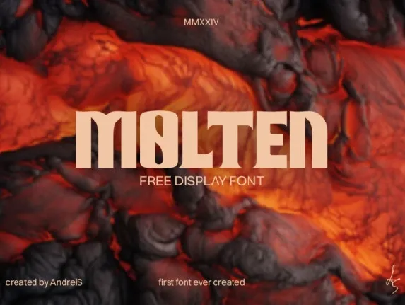 Molten Display font