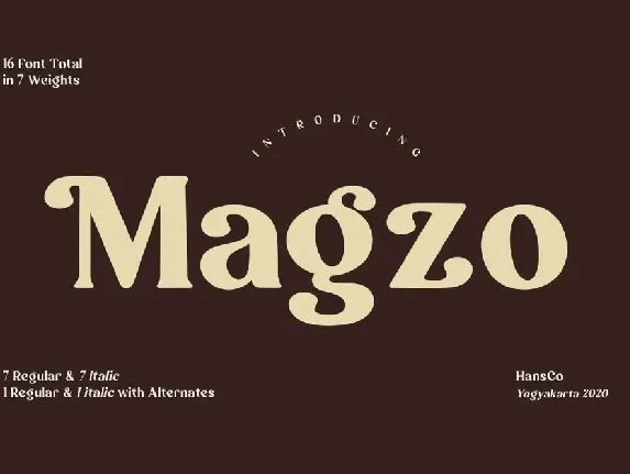 Magzo font