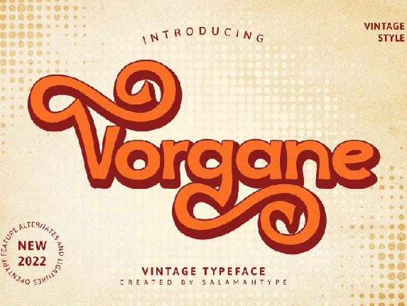 Vorgane font