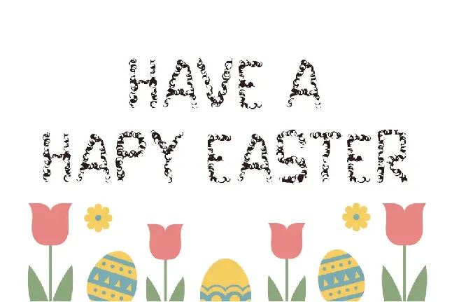 Funny Easter font