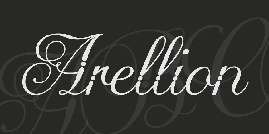 Arellion font