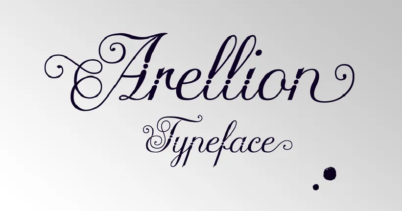 Arellion font