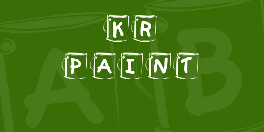 KR Paint font