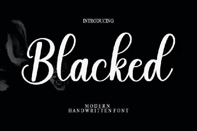 Blacked Typeface font