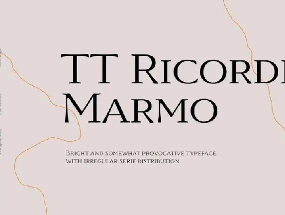 TT Ricordi Marmo font