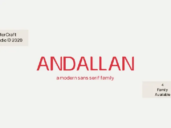 Andallan font