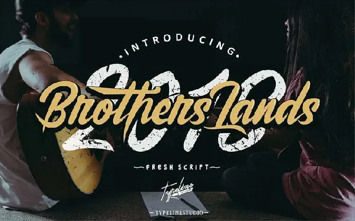 Brother Lands Script Free Download font