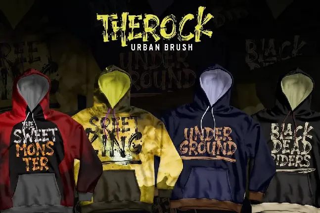 Therock Urban Brush font