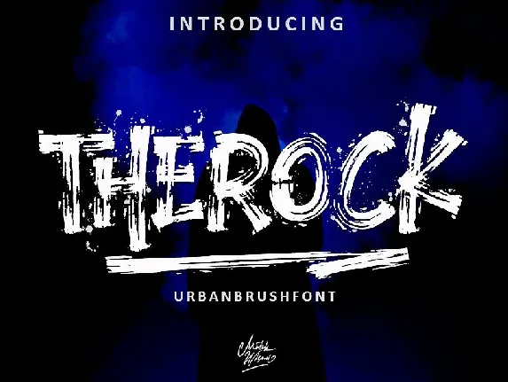 Therock Urban Brush font