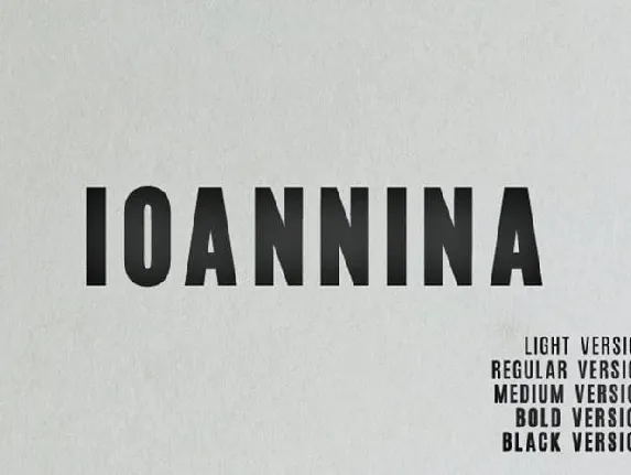 Ioannina font