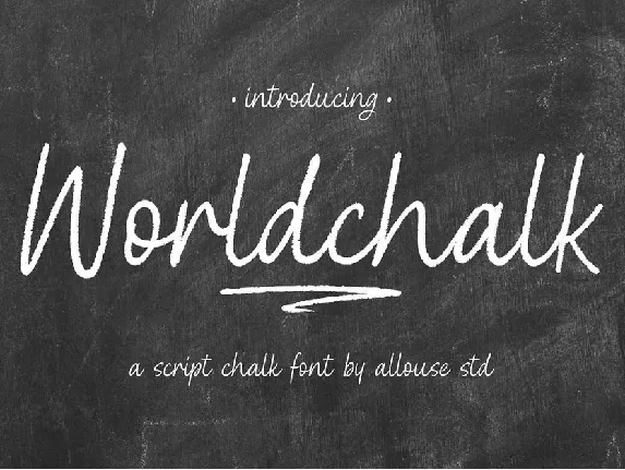 Worldchalk font