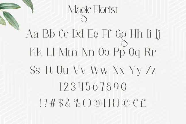 Magic Florist Demo font