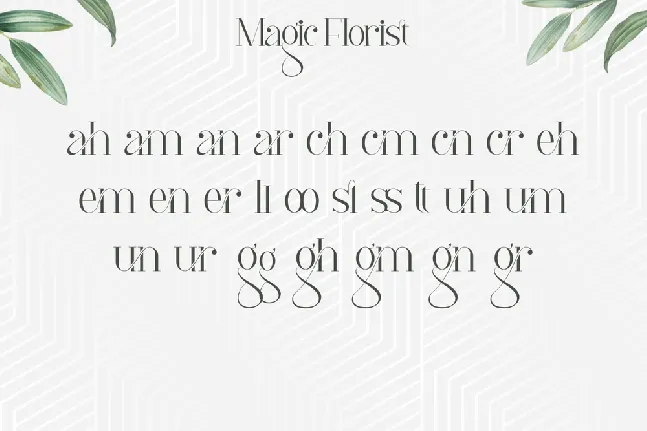 Magic Florist Demo font