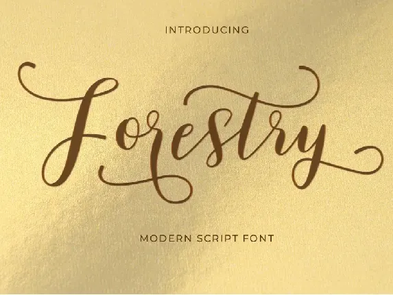 Forestry Script font