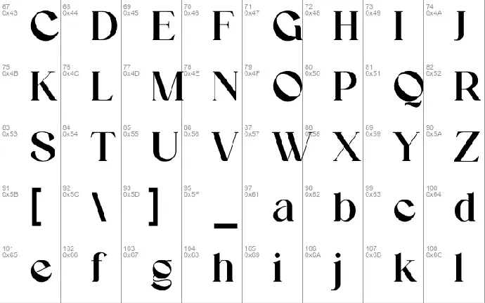 Vindigater font