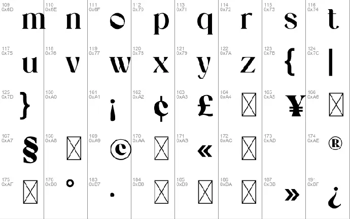 Vindigater font