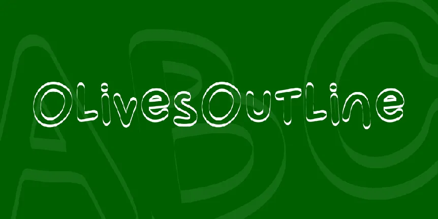 OlivesOutline font