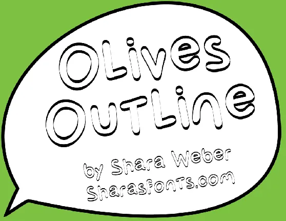 OlivesOutline font