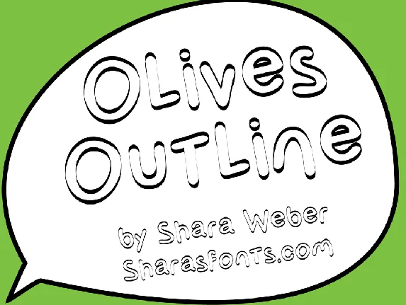 OlivesOutline font