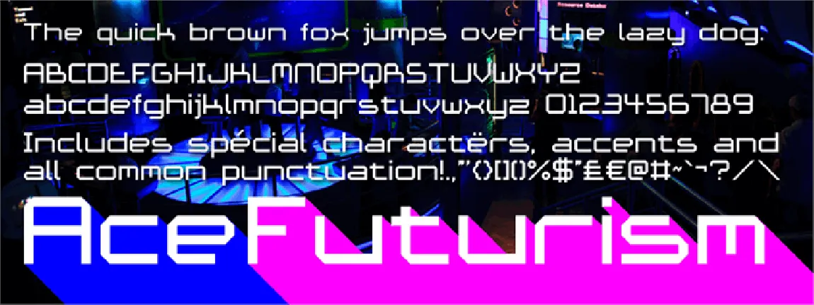 Ace Futurism font