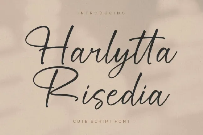 Harlytta Risedia font